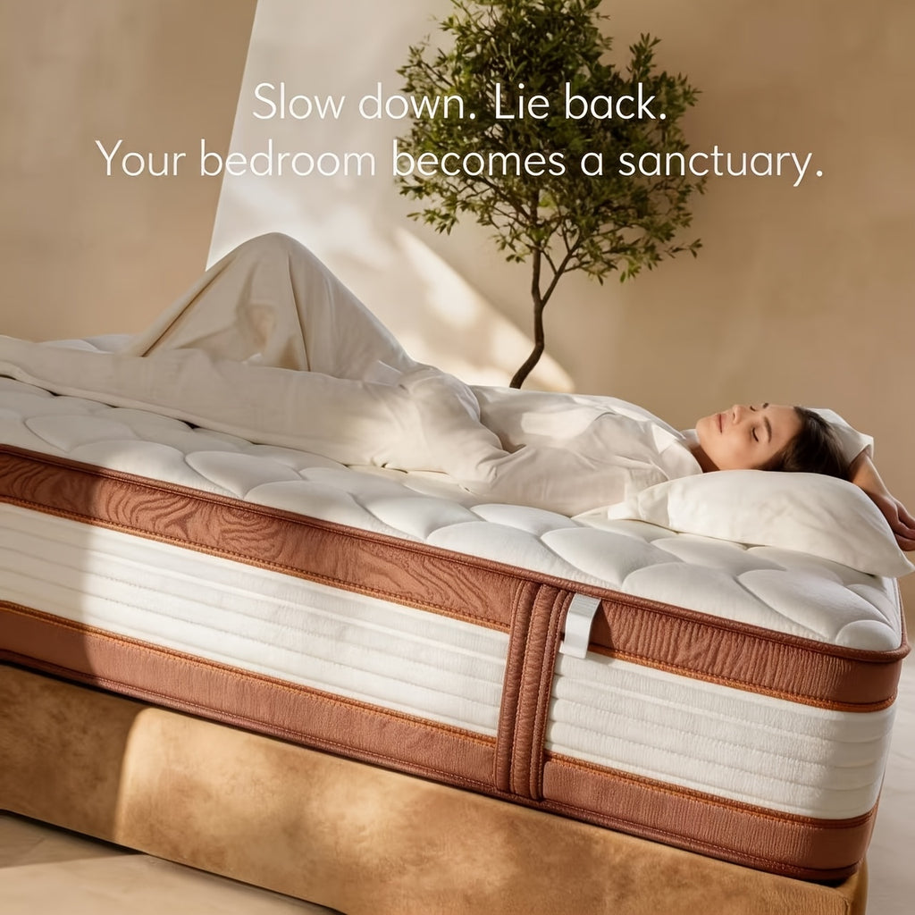 10\u002F12 Inch Pressure Relief Hybrid Mattress Suitable for Full\u002FQueen\u002FKing Bed Sizes - European Top Design with Foam & Pocket Springs, Medium Firm Bed in a Box, Edge Support System, Fiberglass-Free for Use