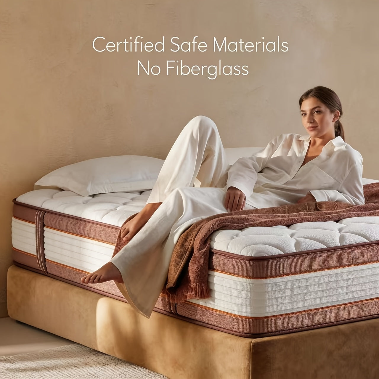 10\u002F12 Inch Pressure Relief Hybrid Mattress Suitable for Full\u002FQueen\u002FKing Bed Sizes - European Top Design with Foam & Pocket Springs, Medium Firm Bed in a Box, Edge Support System, Fiberglass-Free for Use