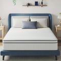 Avenco Memory Foam Hybrid Mattress in Sizes 6, 8, 10, 12, And 14 Inches, Featuring a Pillowtop for Enhanced for Deep Sleep, Medium Firmness, Motion Isolation, And a Breathable Cover