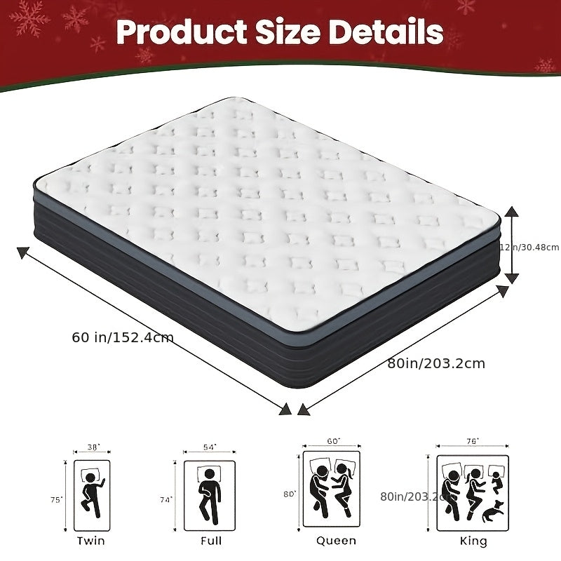 Queen Memory Foam Mattress, 14-inch Medium Firm Adaptive Foam Mattress with Built-in Breathable Fabric Cover, Provides Pressure Relief and Contour Support, No Fiberglass,, Delivered in 3 to 5 Days