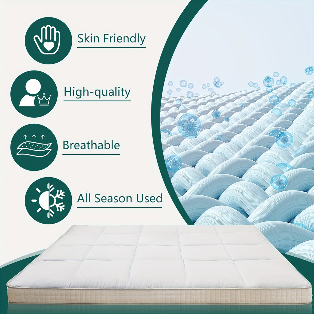 LILYPELLE Extra Thick Memory Foam Twin Mattress, Foldable & Portable Floor Mattress, Washable Sleeping Mat for Home, Camping, Travel & Guest Bed