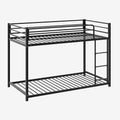 Bunk Bed, Heavy-duty Iron Material, Bunk Bed Frame, Bunk Beds Twin Over Twin for Kids, Space Saving for Small Room&Low Ceiling