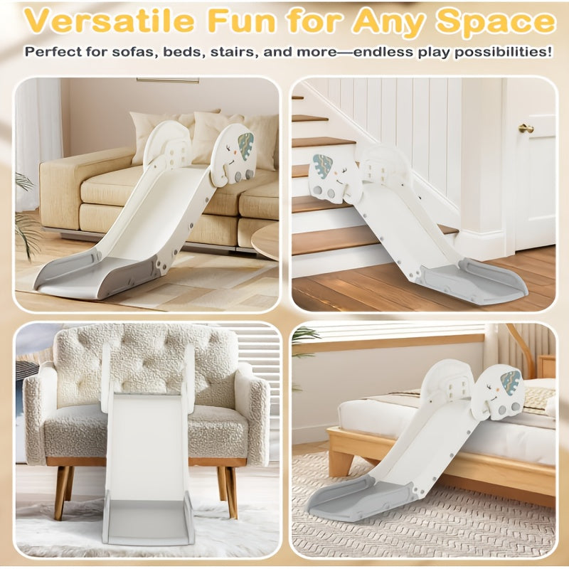 Toddler Slide, Couch Slide for Sofas, Beds, And Stairs, Adjustable Height, Non-Slip Base, Easy to Store & Small Footprint, More Safer And More Reassuring, A Great Gift for Kids. Item Weight: 11 Pounds, Maximum Weight Recommendation: 150 Pounds.